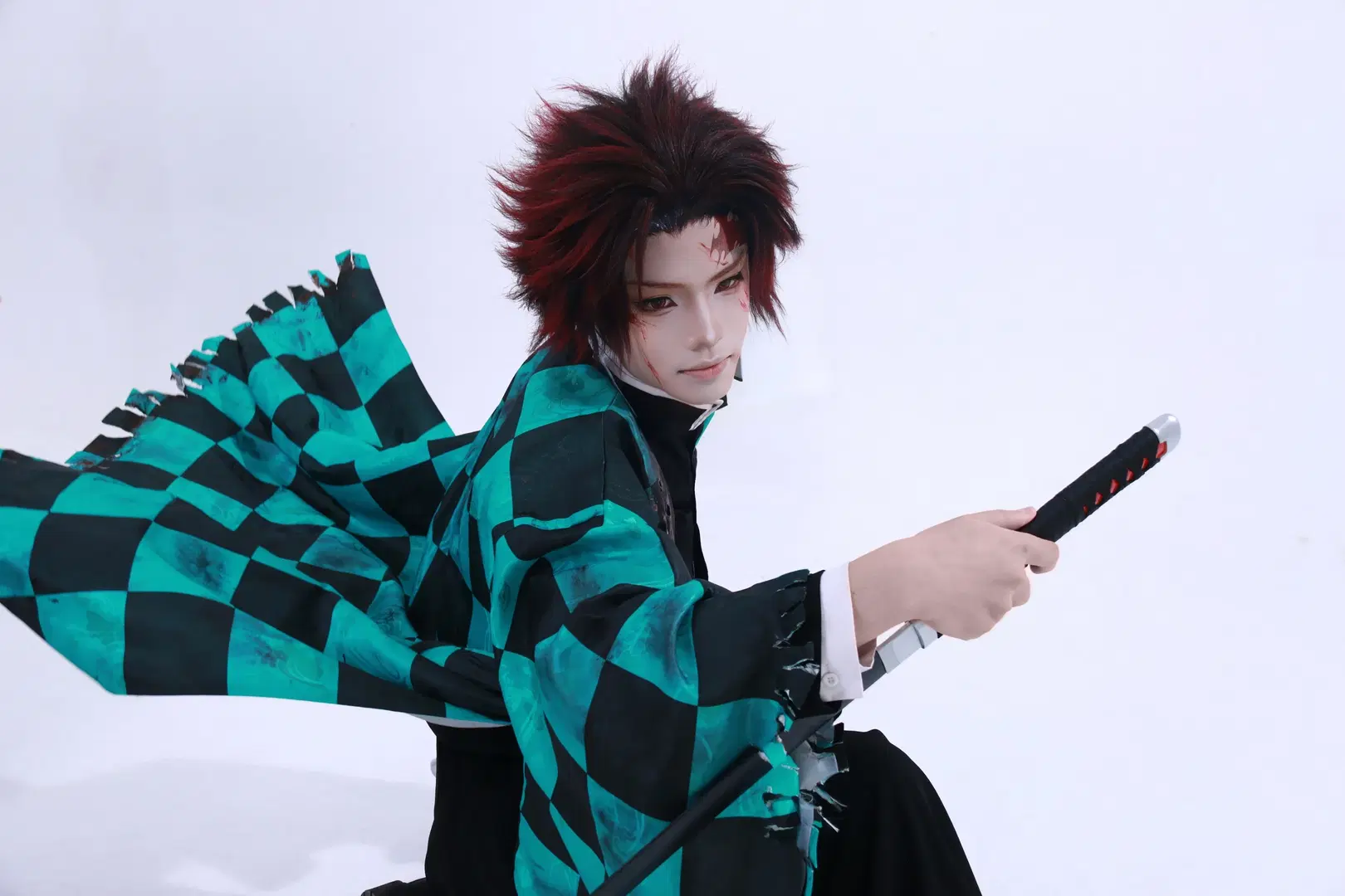 【富冈义勇cos】鬼灭之刃里与炭治郎并肩作战的棚拍记录 - DEMON（摄影版_） - 第2张
