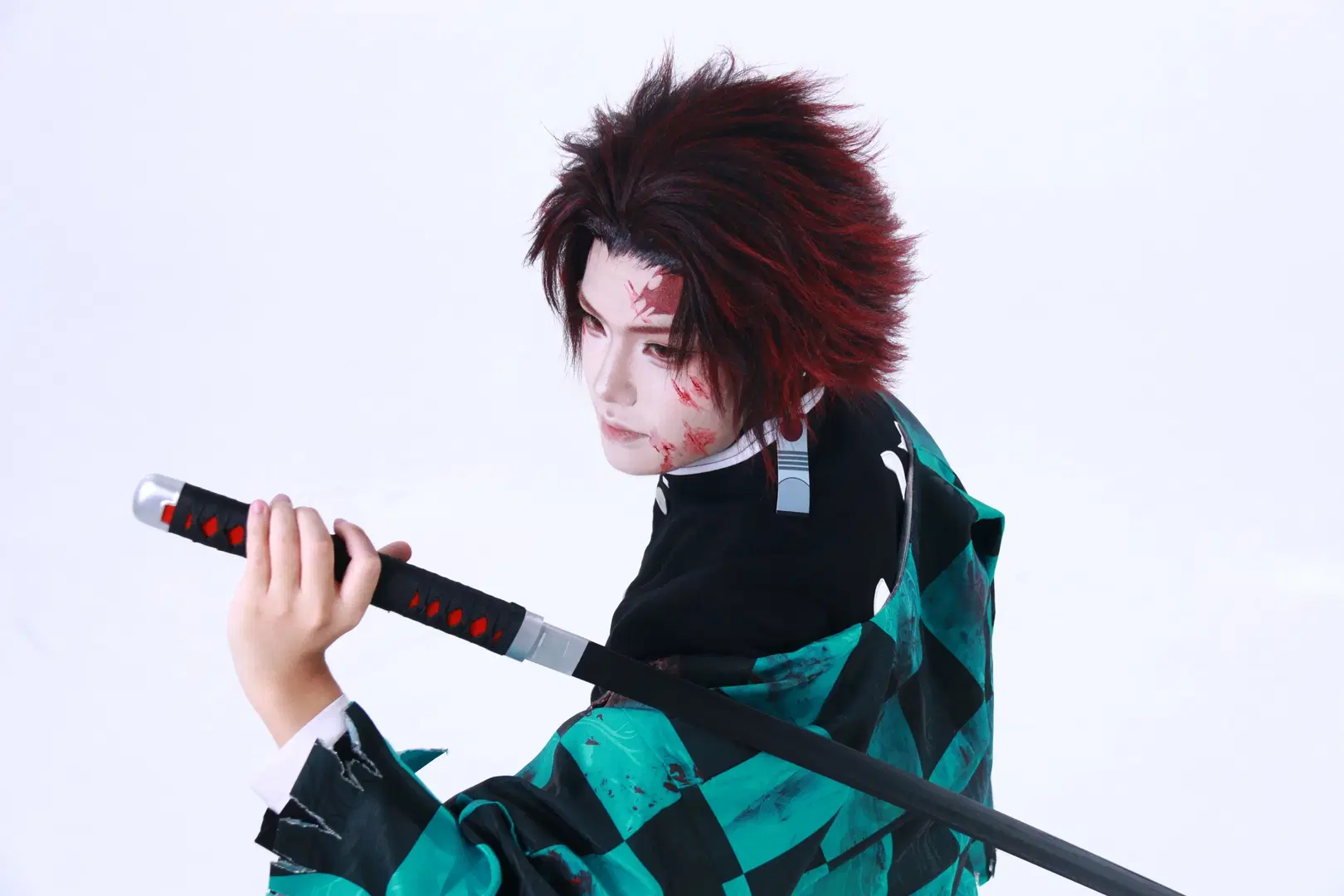 【富冈义勇cos】鬼灭之刃里与炭治郎并肩作战的棚拍记录 - DEMON（摄影版_） - 第6张