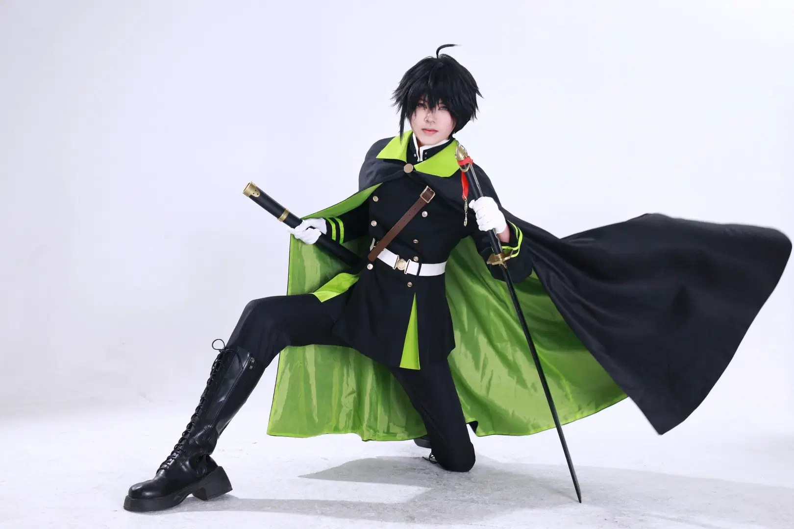 cosplay, Studio shoot, Seraph of the End, Military uniform cosplay, Yuichiro Hyakuya cosplay