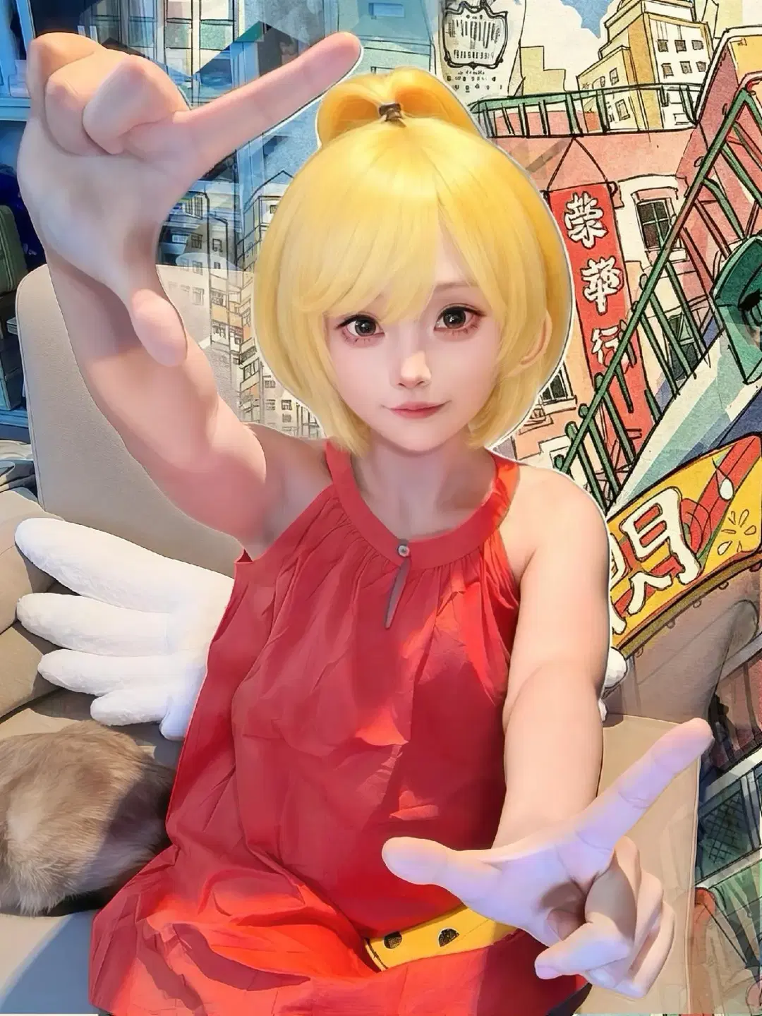 国漫cos, 二次元是现实的魔法, 菁菁cos, 魔角侦探, 金枪鱼镇