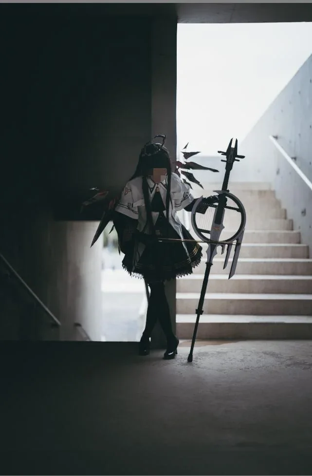 cosplay, 明日方舟, 黑丝, 阿尔图罗cos, 暗黑风摄影