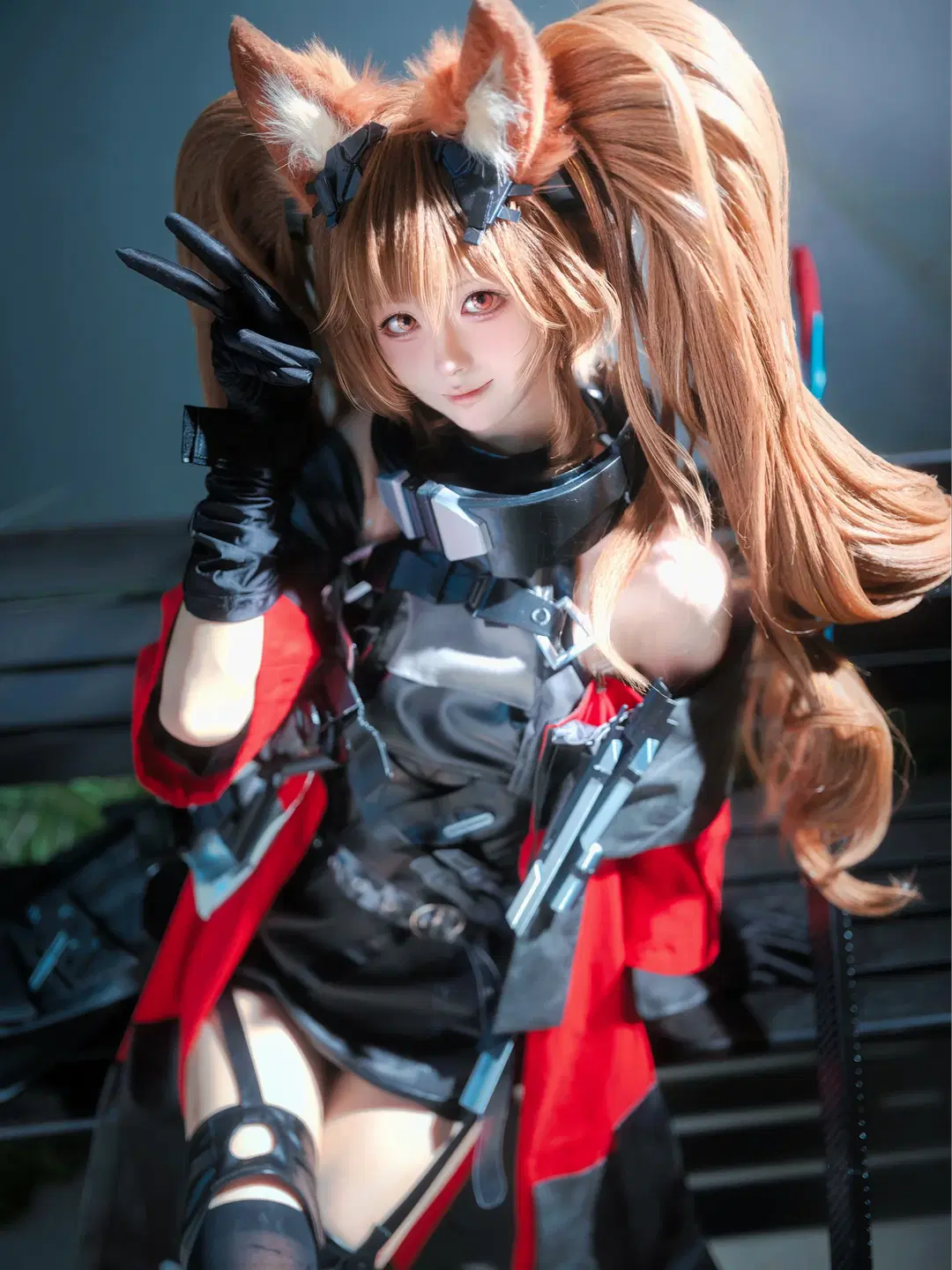 Arknights: Endfield, Tactical style, Black stockings, Animal ears, Gilberta cosplay