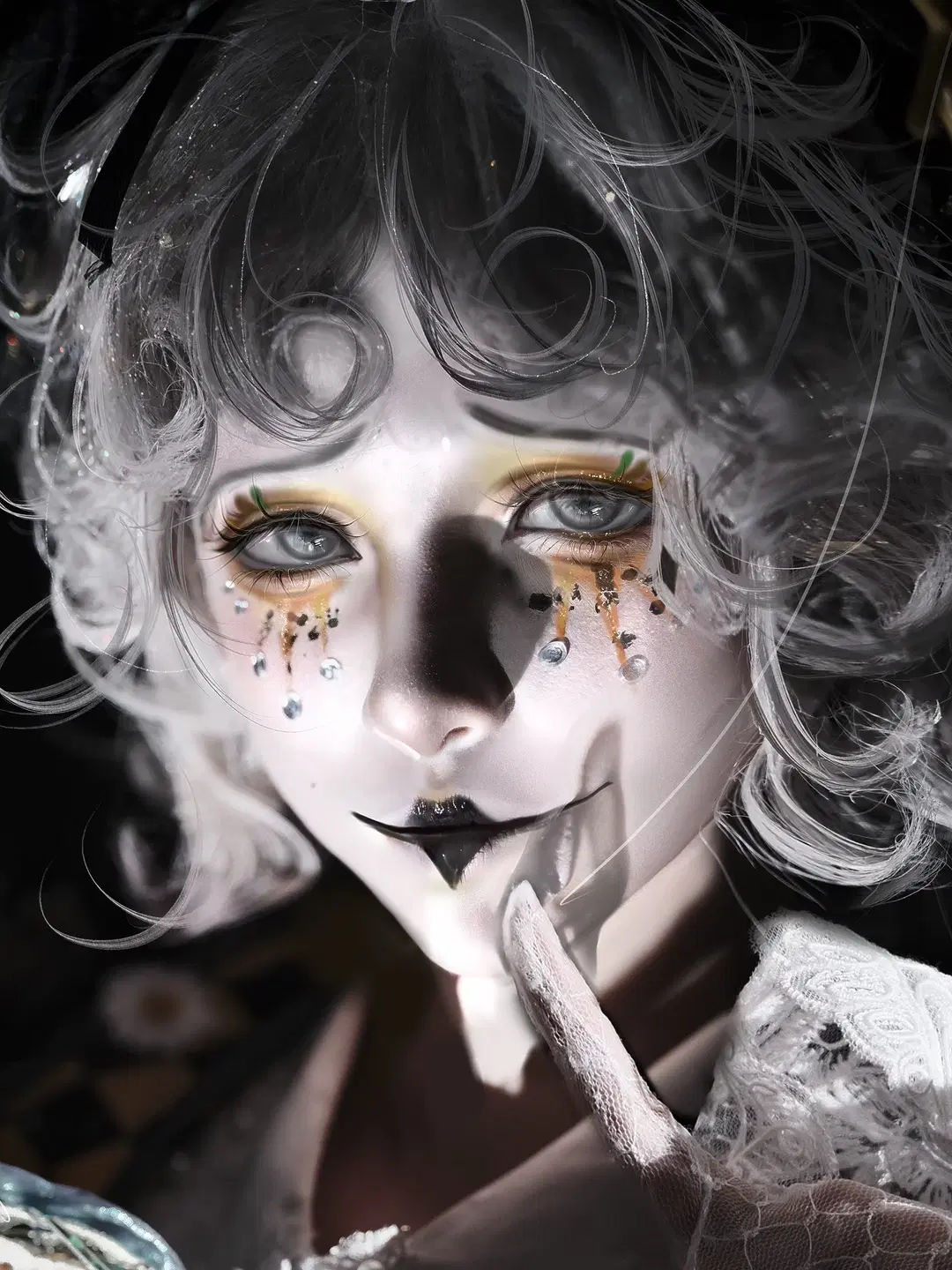 第五人格, 哥特风cos, 第五人格cos, 默剧艺人cos, 哥特妆造