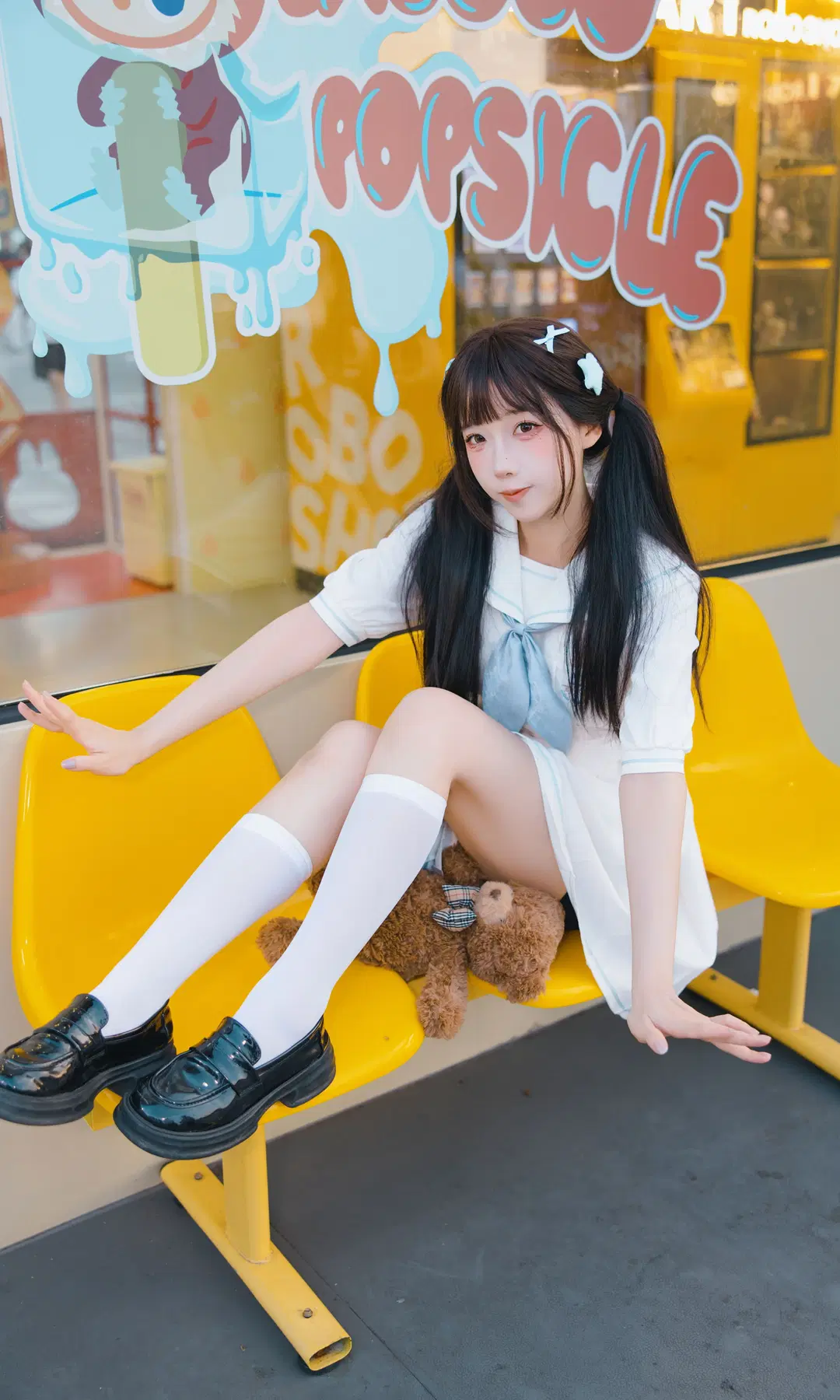 夏天的冰激凌 日系小清新元气少女二次元摄影 - Fe - 第4张