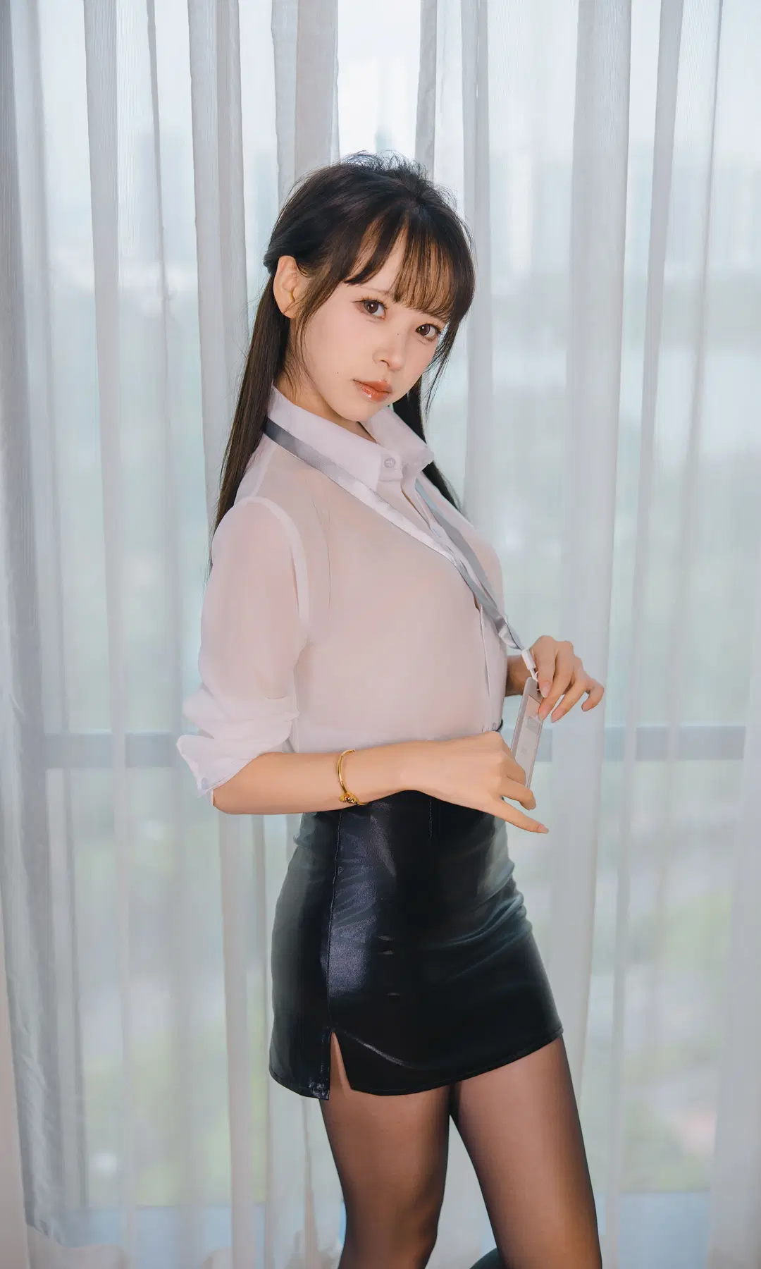 黑丝高跟, 室内人像摄影, 秘书制服cos, 职业装ol, 秘书写真