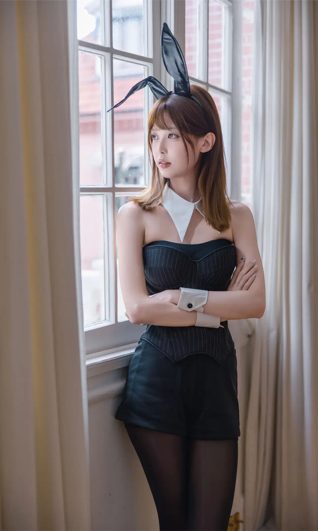 バニーガールを現実に、映え度抜群の二次元ファッション制服写真 - Fe - 6枚目