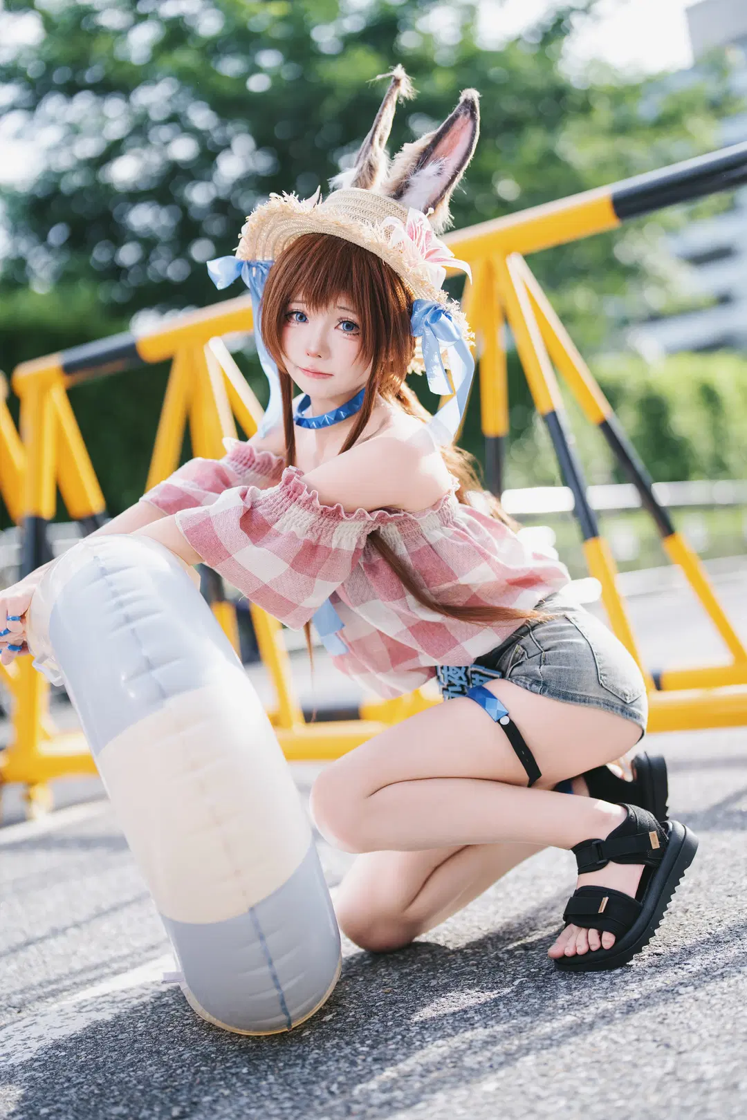 [Amiya cosplay] Arknights Summer Event Bunny Girl Convention Hall Shots by 摄影师布里 - Image 10