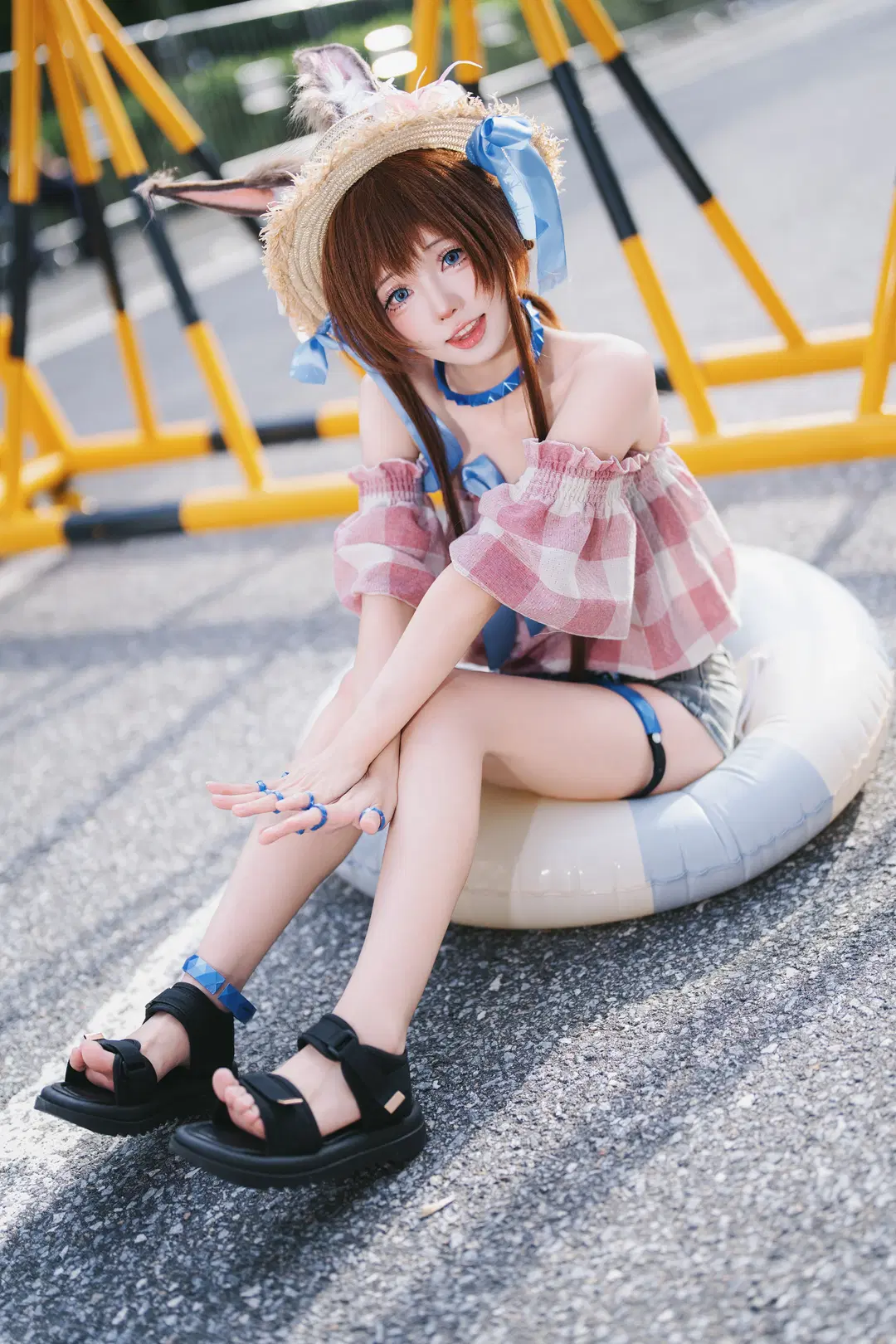 [Amiya cosplay] Arknights Summer Event Bunny Girl Convention Hall Shots by 摄影师布里 - Image 11