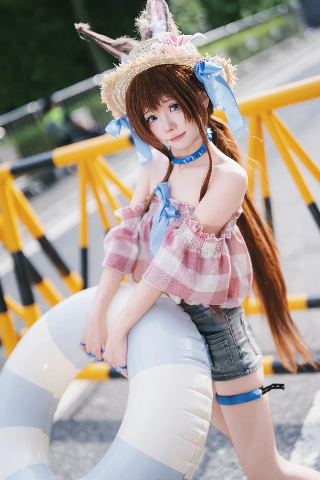 Anime-style photography, Firefly ACG Expo, Arknights, Summer outfit, Amiya cosplay