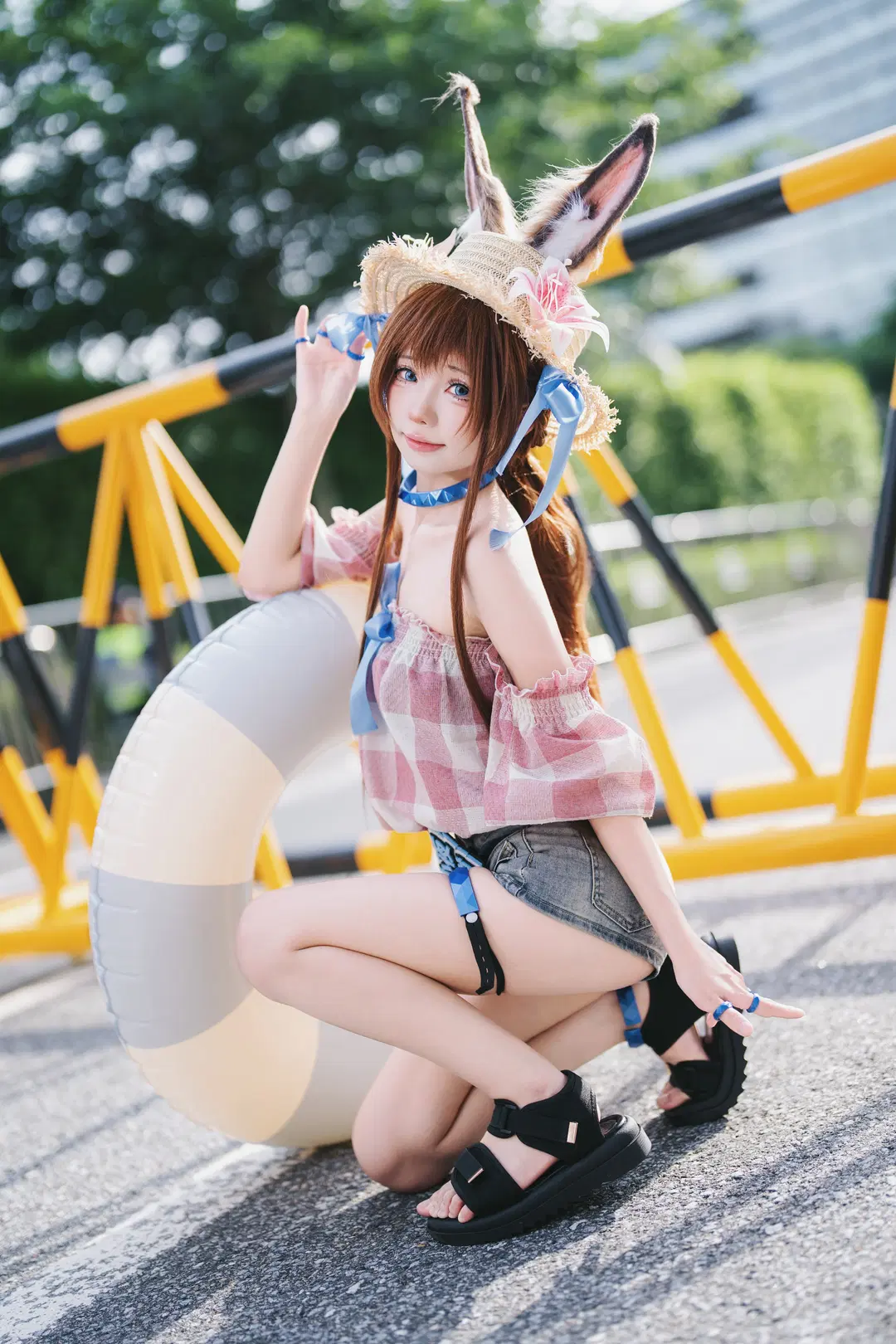 [Amiya cosplay] Arknights Summer Event Bunny Girl Convention Hall Shots by 摄影师布里 - Image 9