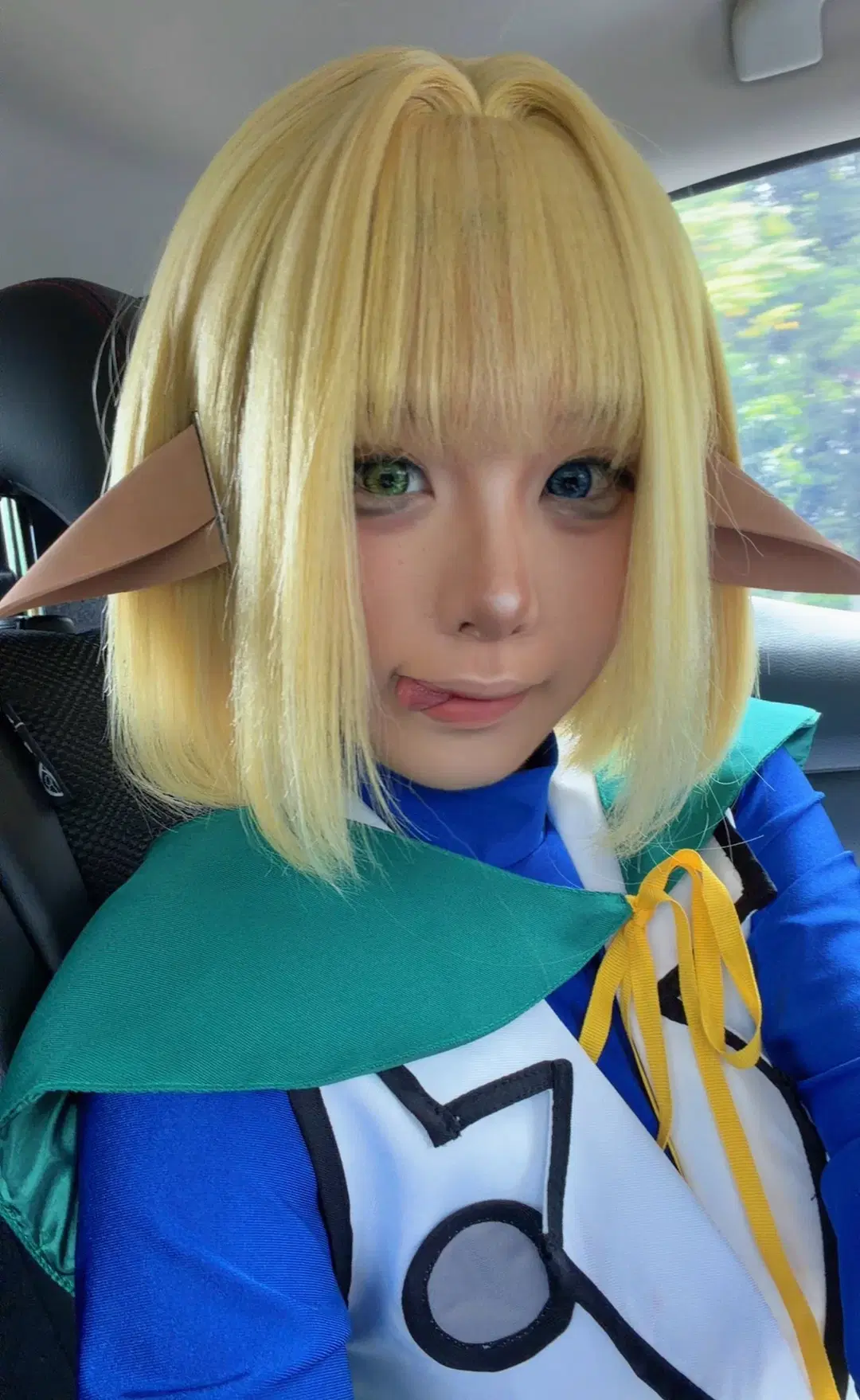 エルフ耳, オッドアイ, 手作り小道具, マーレコスプレ, Overlord