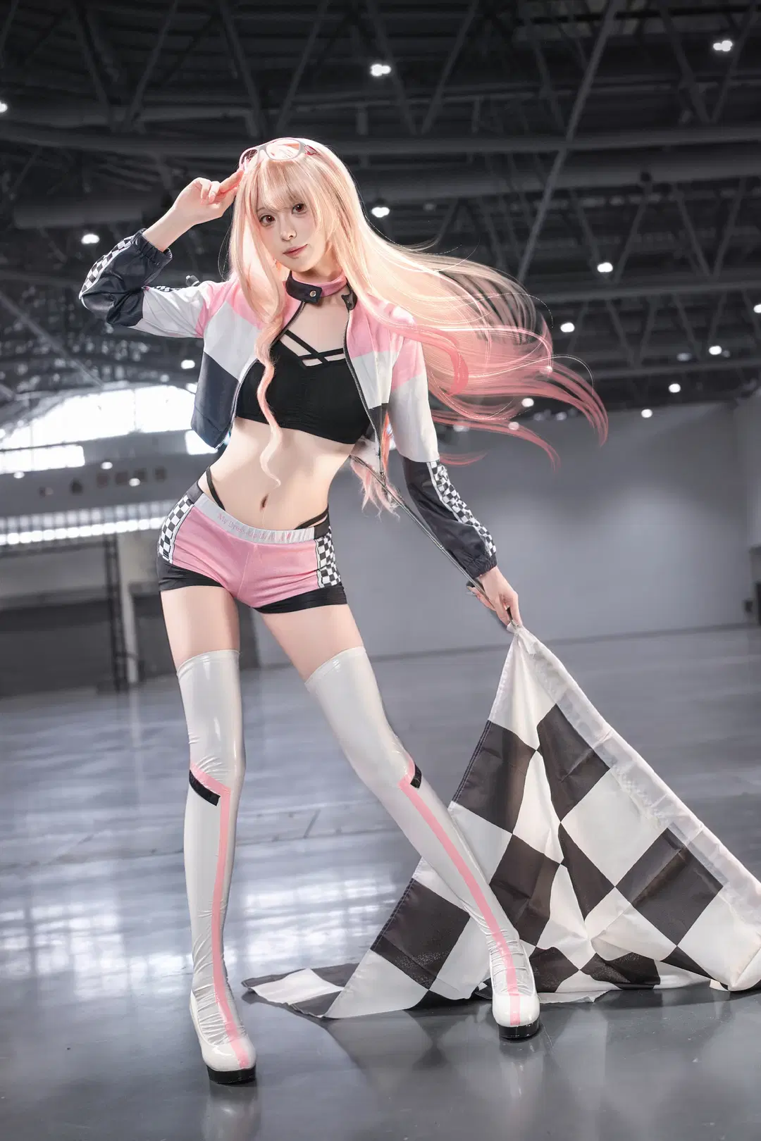 【喜多川海梦cos】粉色赛车服与方格旗的赛道狂想 - 开花胡萝卜 - 第3张