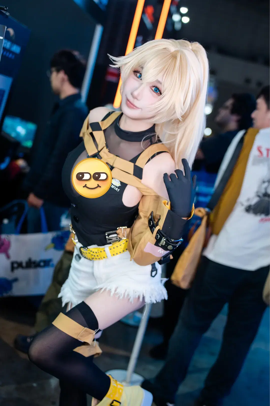 コスプレ, タクティカルスタイル, 黒いロングソックス, 東京ゲームショウ, アッシュアームズ2
