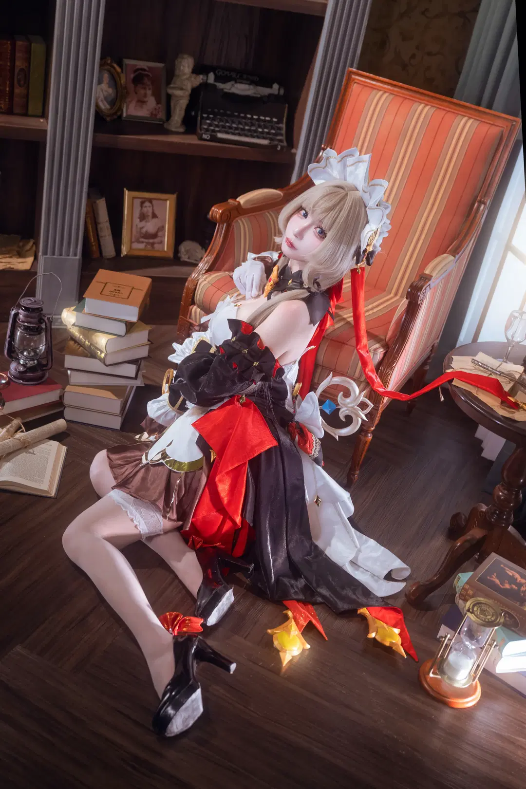 [Sandrone Cosplay] Genshin Impact Fatui Marionette: Vintage Study Room Chronicle by 律_Ritsu - Image 2