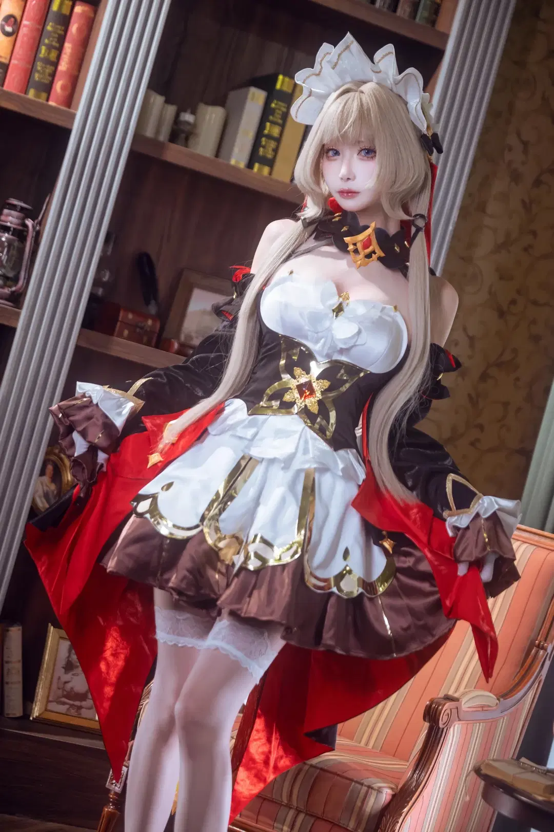 [Sandrone Cosplay] Genshin Impact Fatui Marionette: Vintage Study Room Chronicle by 律_Ritsu - Image 5