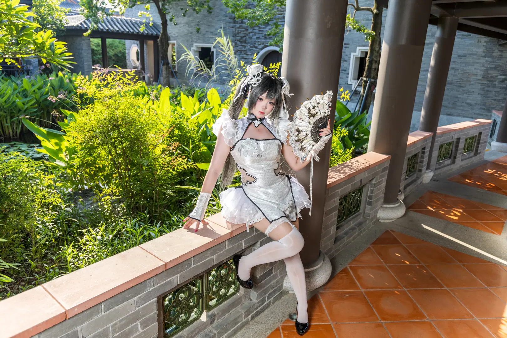 永劫无间, 殷紫萍cos, 白丝, 国风cosplay, 广州文化馆cos