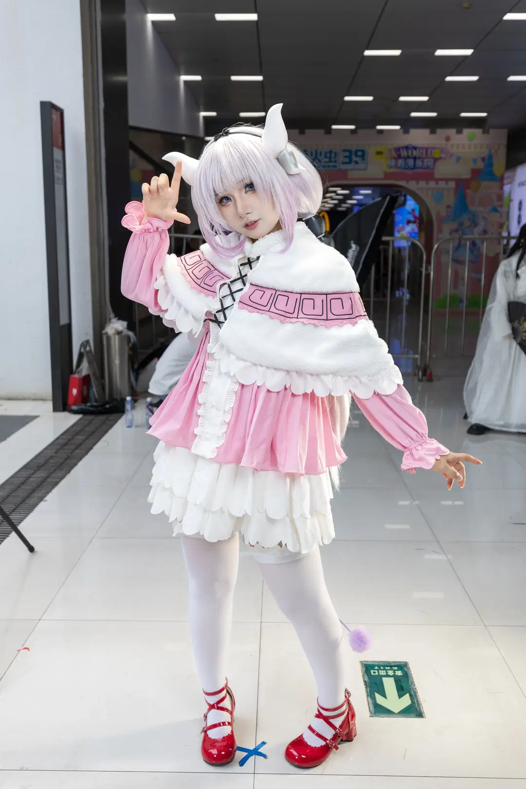漫展返图, 白丝, 康娜cos, 小林家的龙女仆, 魔物娘