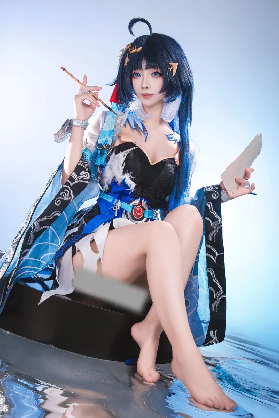 鳴潮, 鳴潮コスプレ, 中国風コスプレ, 秧秧コスプレ, 裸足写真