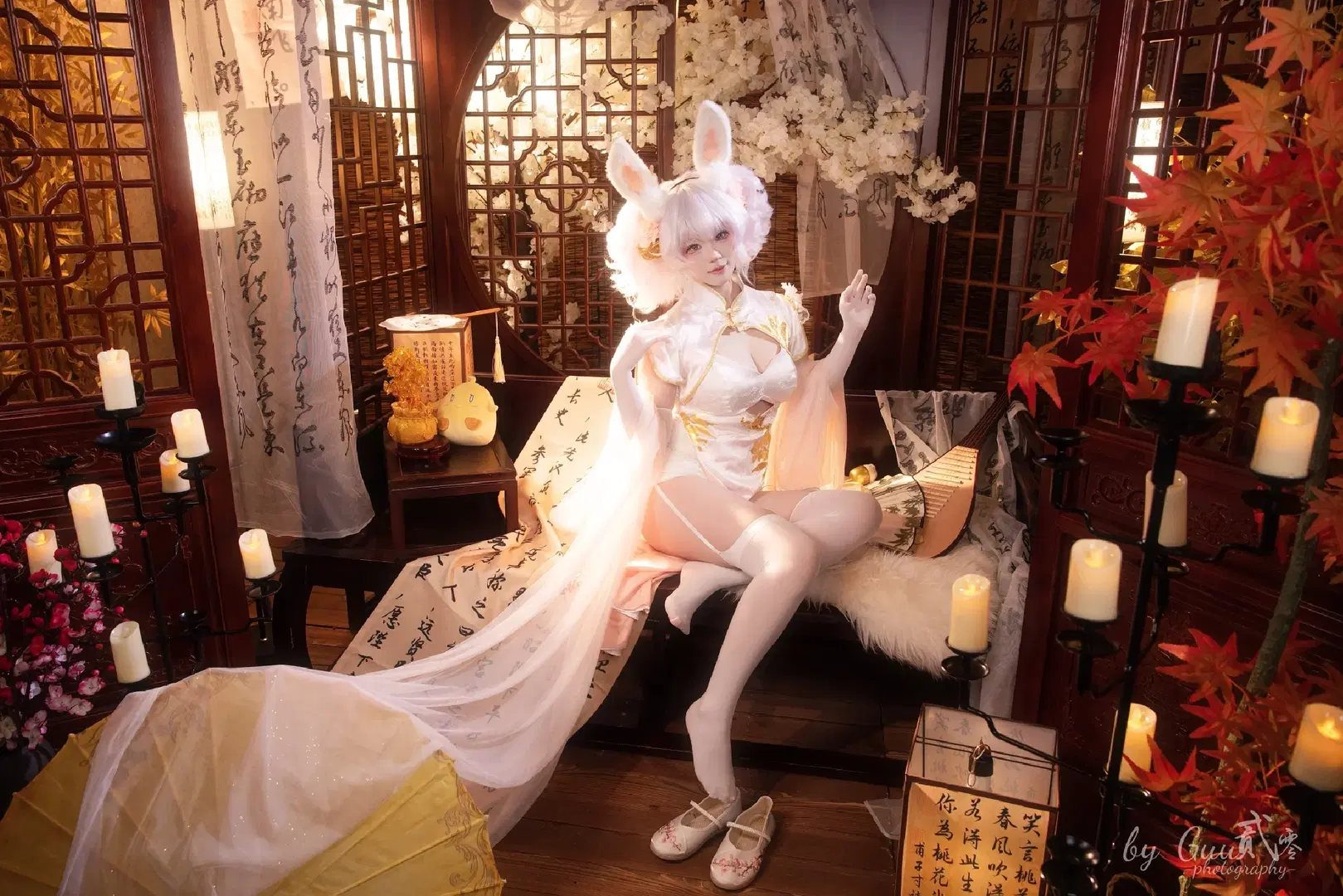 【拉菲cos】碧藍航線拉菲旗袍兔兔國風攝影 - Guu贰零 - 第4張