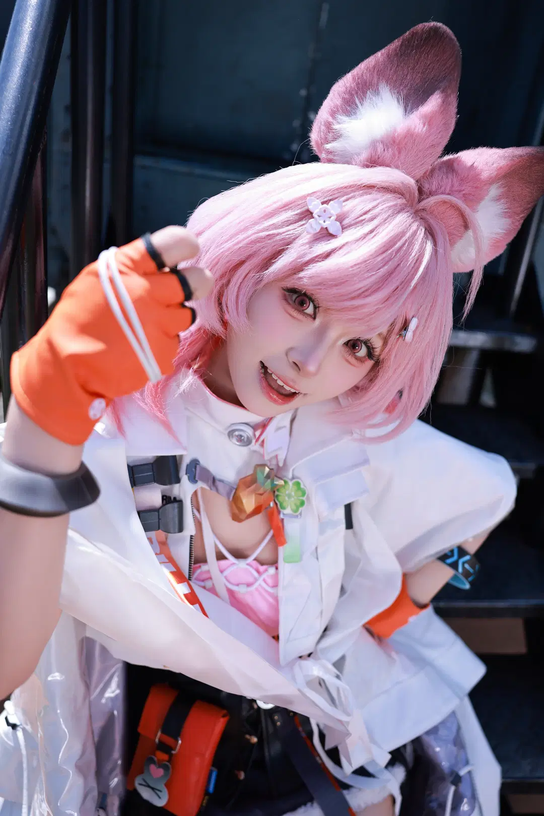 【サンビーコスプレ】『アークナイツ』桃色髪のうさぎ少女、出撃！ - 大福福福Cos_版 - 3枚目