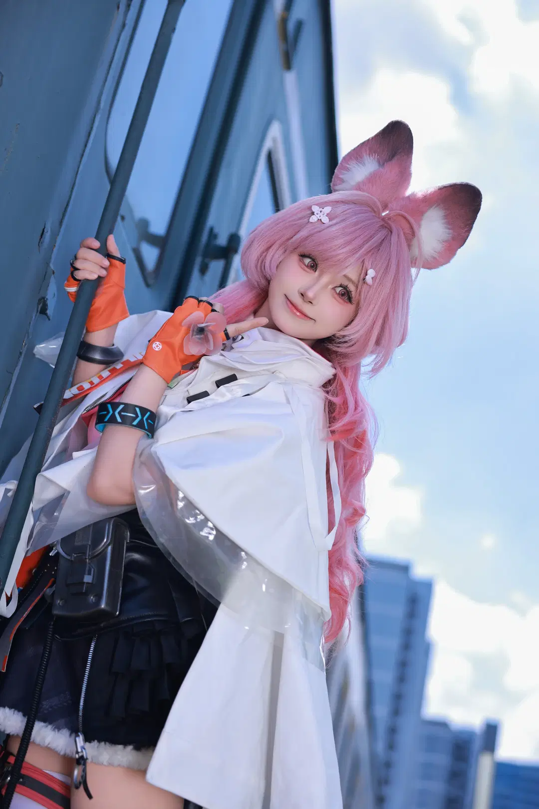 【サンビーコスプレ】『アークナイツ』桃色髪のうさぎ少女、出撃！ - 大福福福Cos_版 - 4枚目