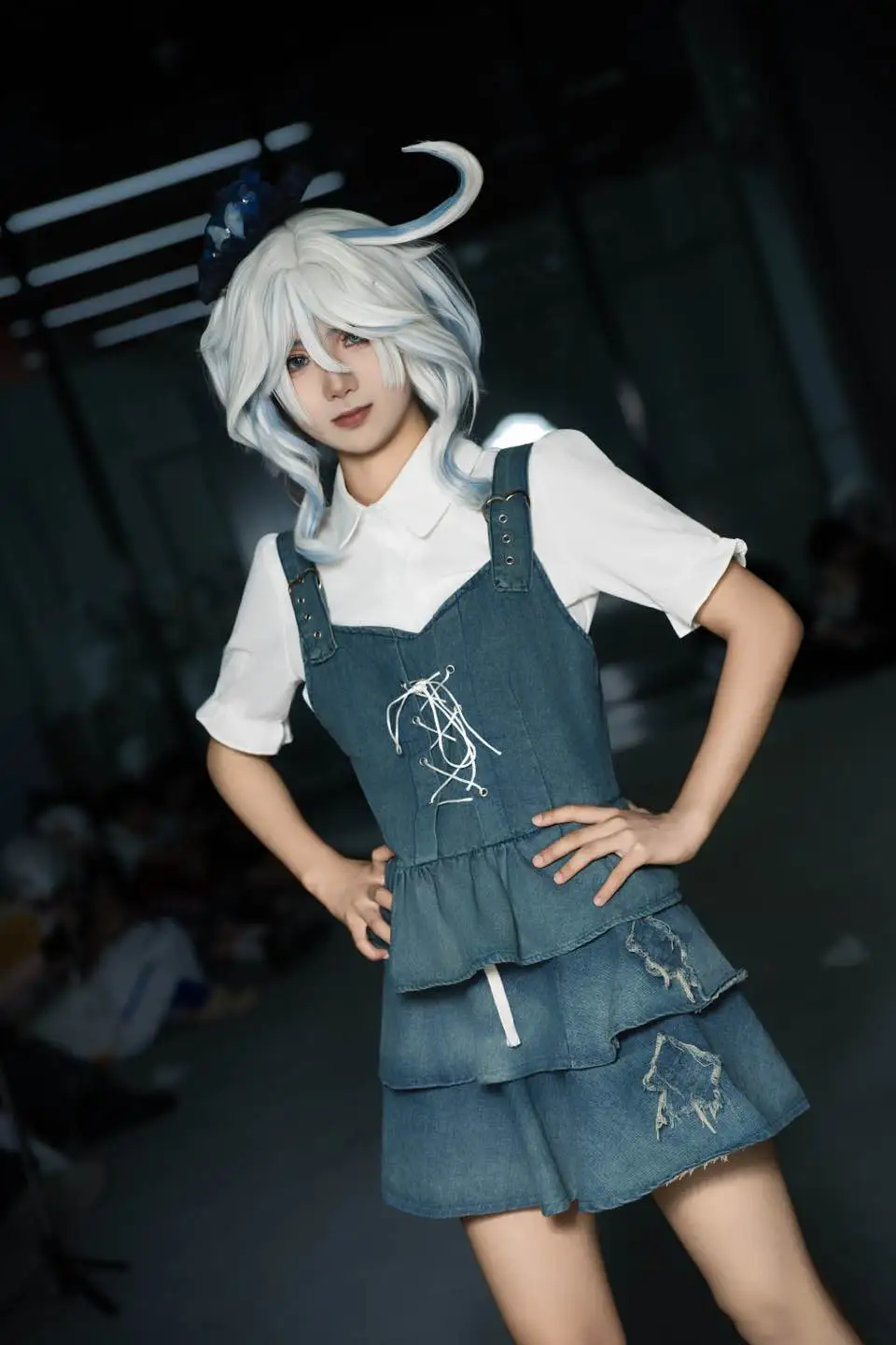 原神, cosplay, 芙宁娜cos, 萤火虫漫展, 丝袜 - 第1张
