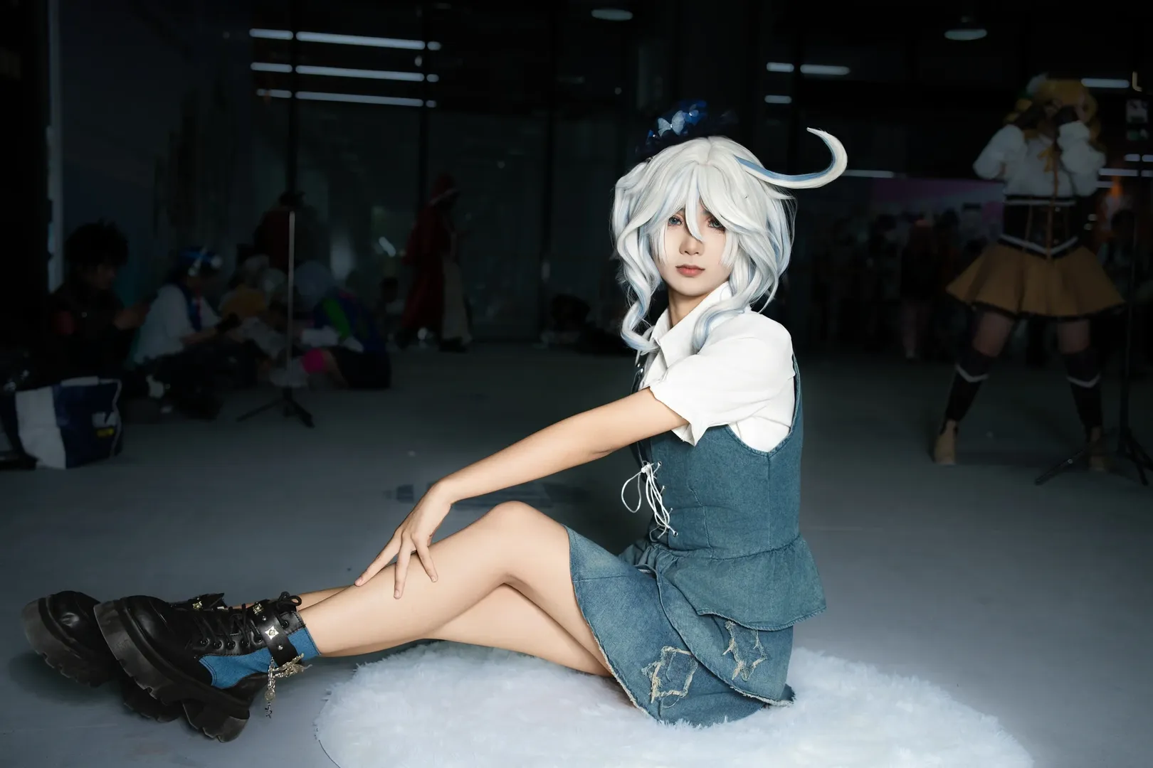原神, cosplay, 芙宁娜cos, 萤火虫漫展, 丝袜