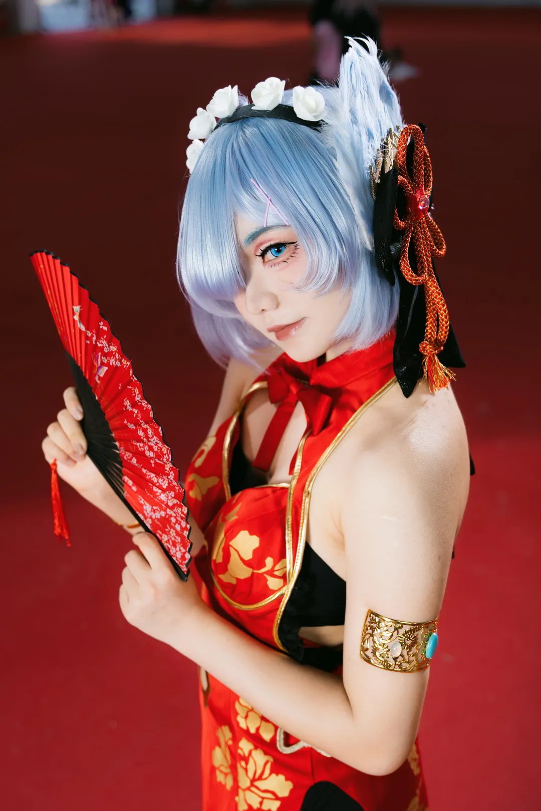 漫展, 旗袍, 蕾姆cos, 新年快乐, 佛山CW - 第1张