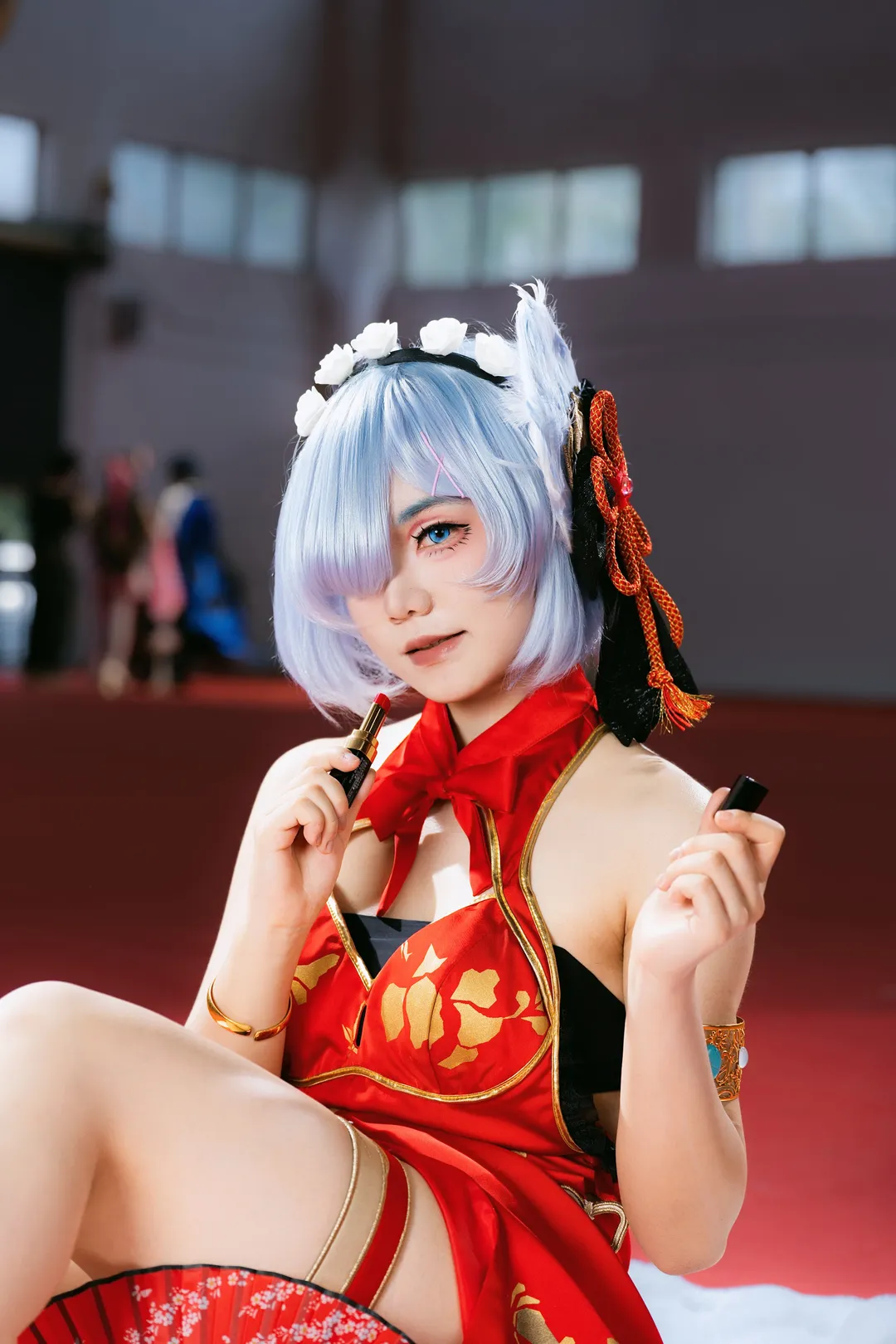 漫展, 旗袍, 蕾姆cos, 新年快乐, 佛山CW - 第2张