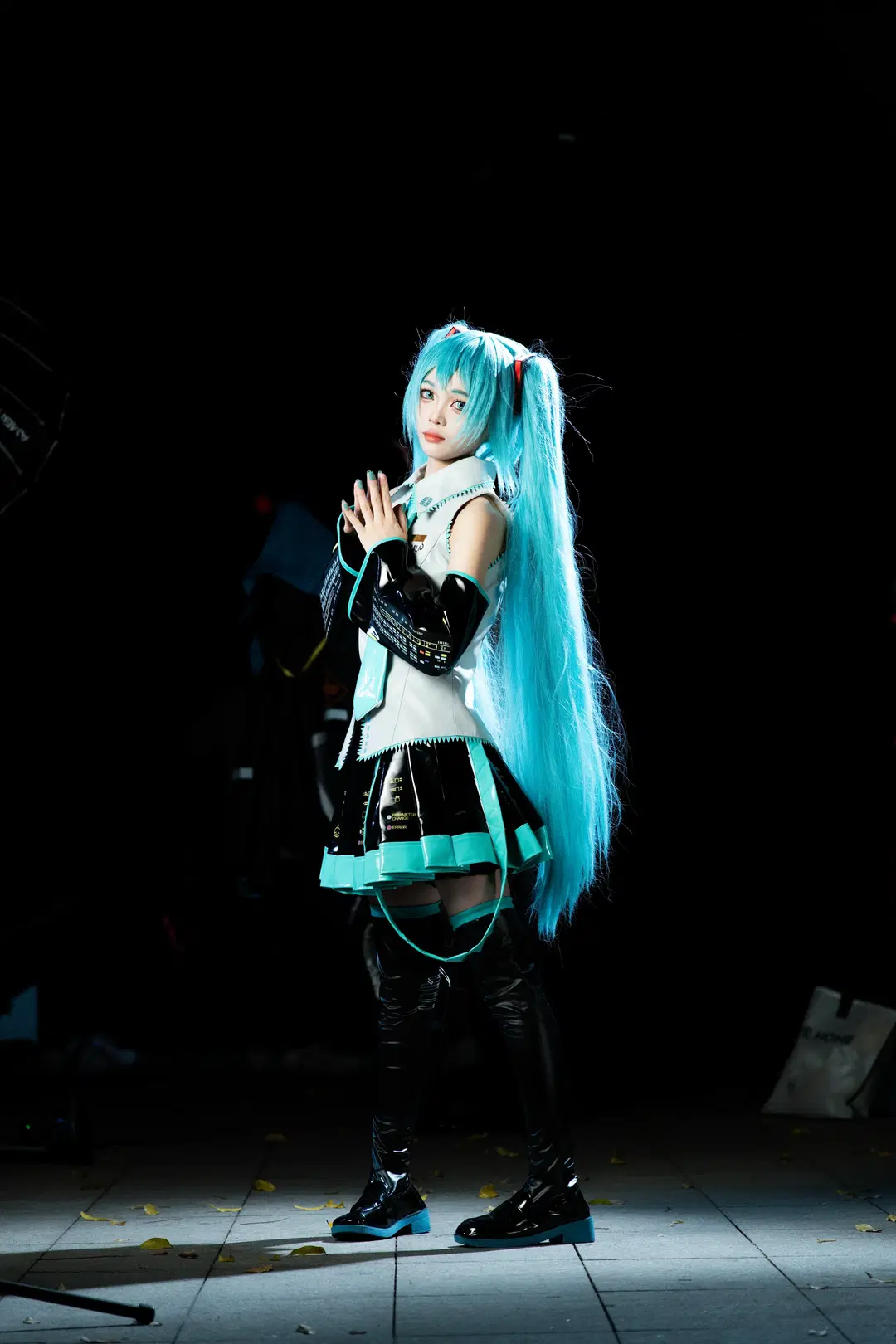 【初音未来cos】动漫星城夜色下的葱之使者 - NightDiva - 第8张