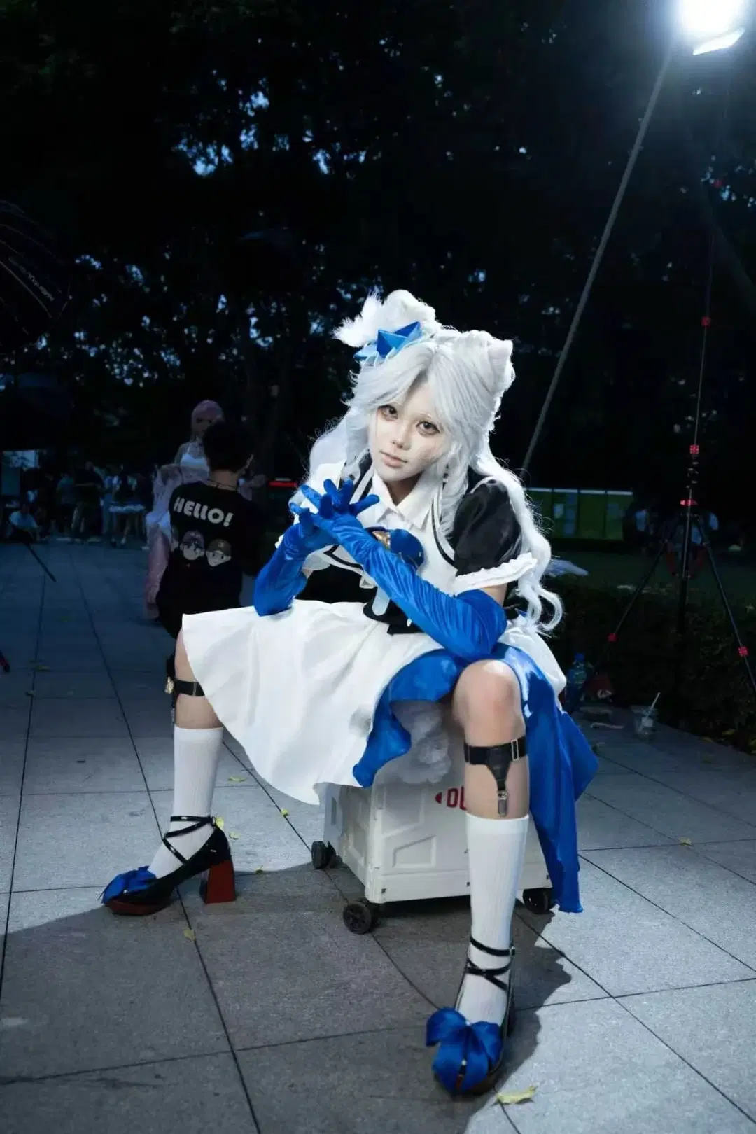 Convention photos, Identity V, White stockings, Anime Star City, Little Poet cosplay