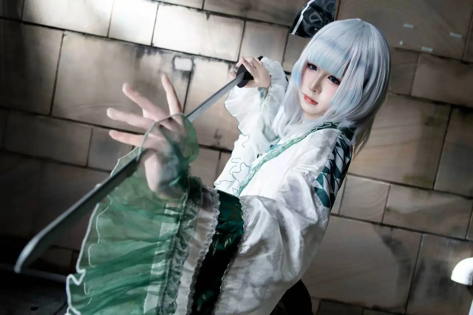 【妖梦cos】东方的幽灵庭师，挥舞双刀的瞬间 - NightDiva - 第2张