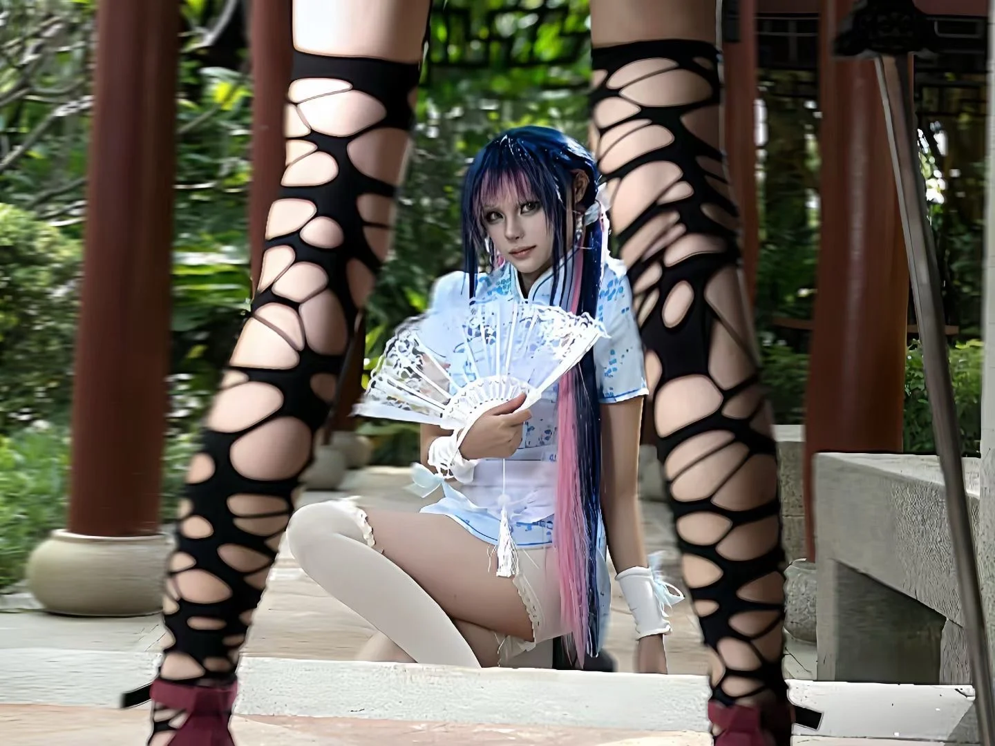 【S妹cos】当吊带袜天使遇上中华风私设 - NightDiva - 第2张
