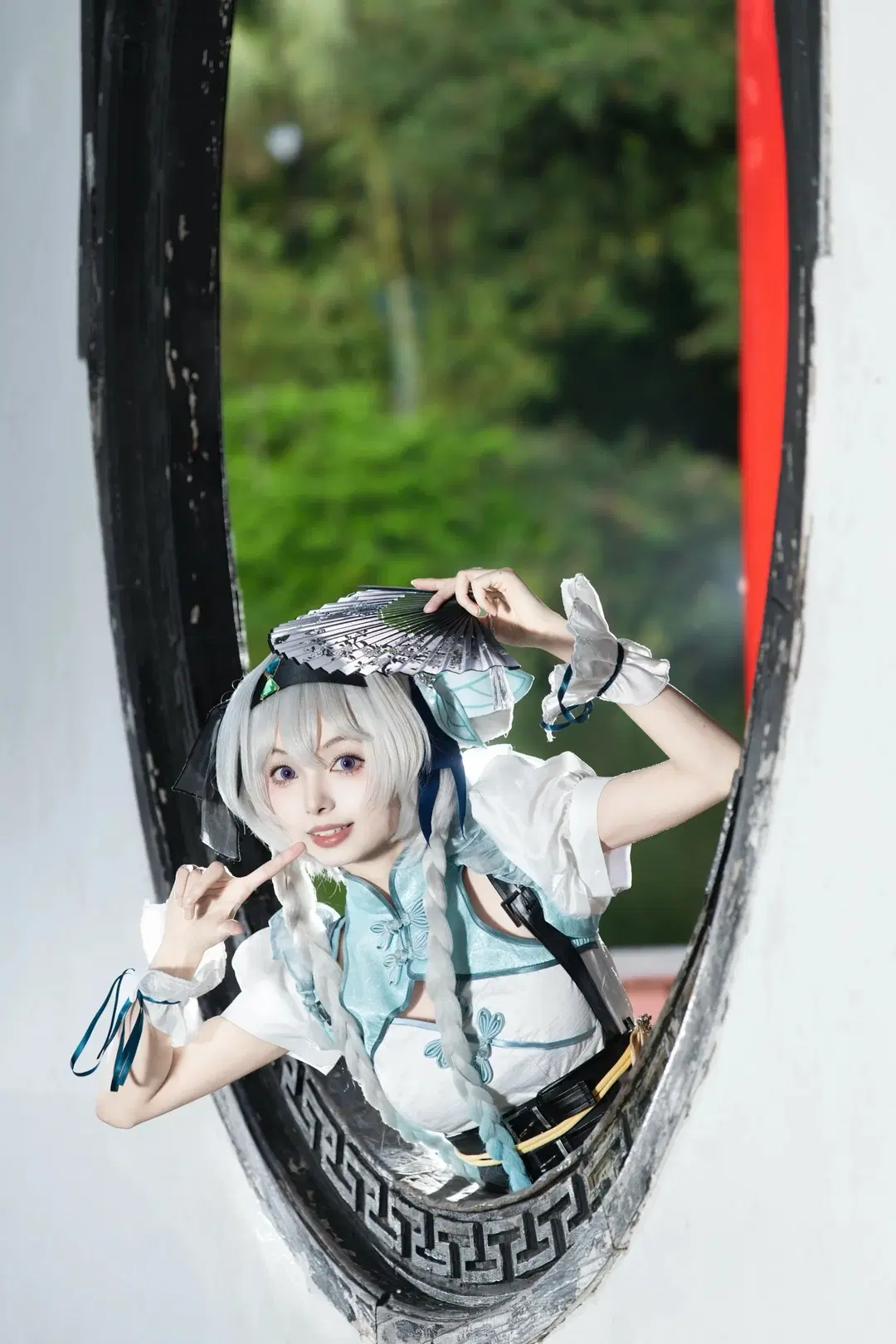 【ホタル コスプレ】雨上がりの中山公園で紡ぐ、中華娘スタイルが魅せる極上の国風世界観 - NightDiva - 5枚目
