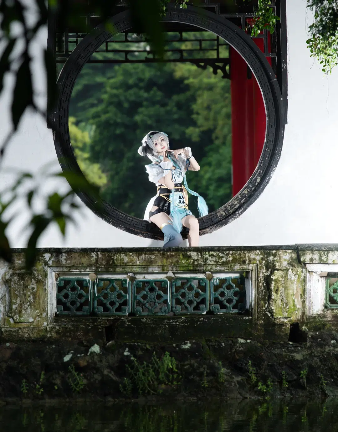 崩壊：スターレイル, ホタル コスプレ, 中華娘, ストッキング, 中山公園