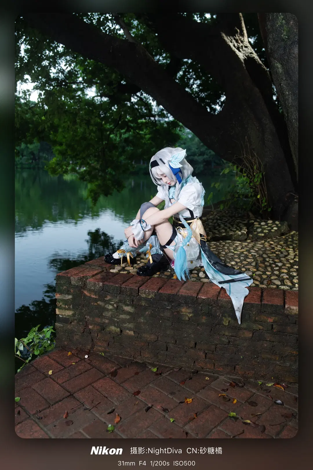 [Firefly cosplay] Honkai: Star Rail Chinese girl look, lively shoot log at Zhongshan Park by NightDiva - Image 3