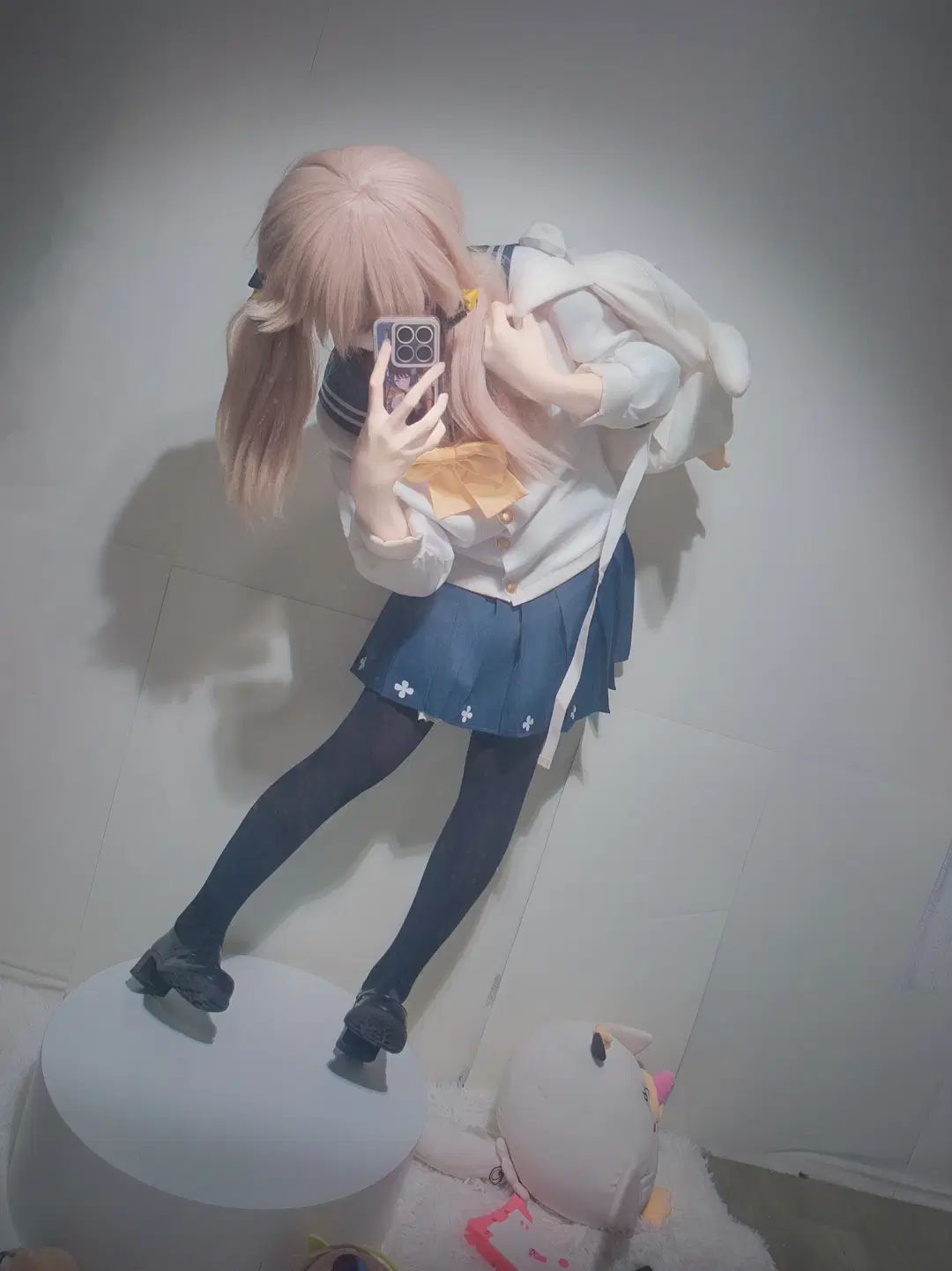 蔚蓝档案, 对镜自拍, 黑丝, jk制服, 日富美cos