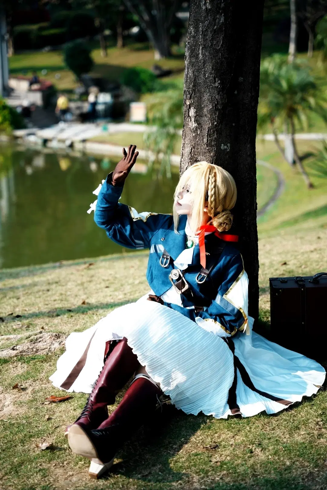 cosplay, 紫罗兰永恒花园, 外景人像, 薇尔莉特·伊芙加登cos, 复古制服