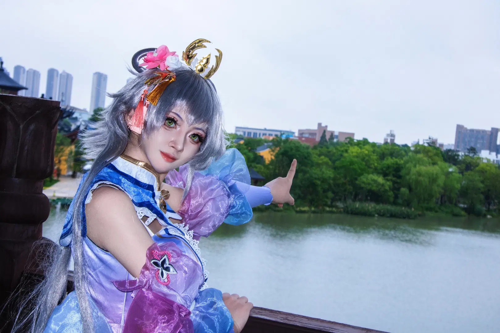 【洛天依 コスプレ】庭園の水辺に広がる中華風の幻夢 - 无敌暴龙战士 - 2枚目