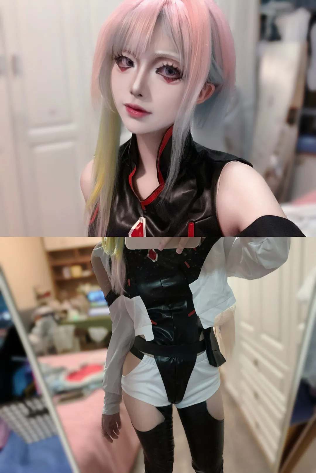二次元, 露西cos, 賽博朋克風, 賽博朋克邊緣行者, cosplay自拍 - 第2張