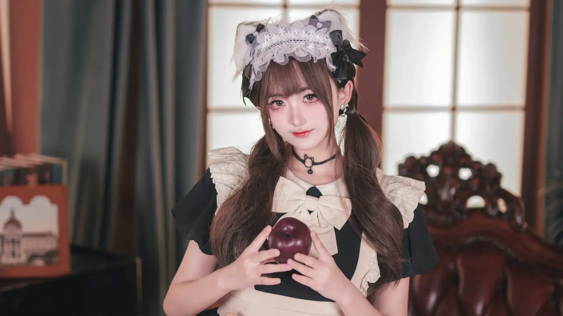 【レトロな書斎】猫系メイド服で過ごす擬似少女の日常 - 楚漓 - 2枚目