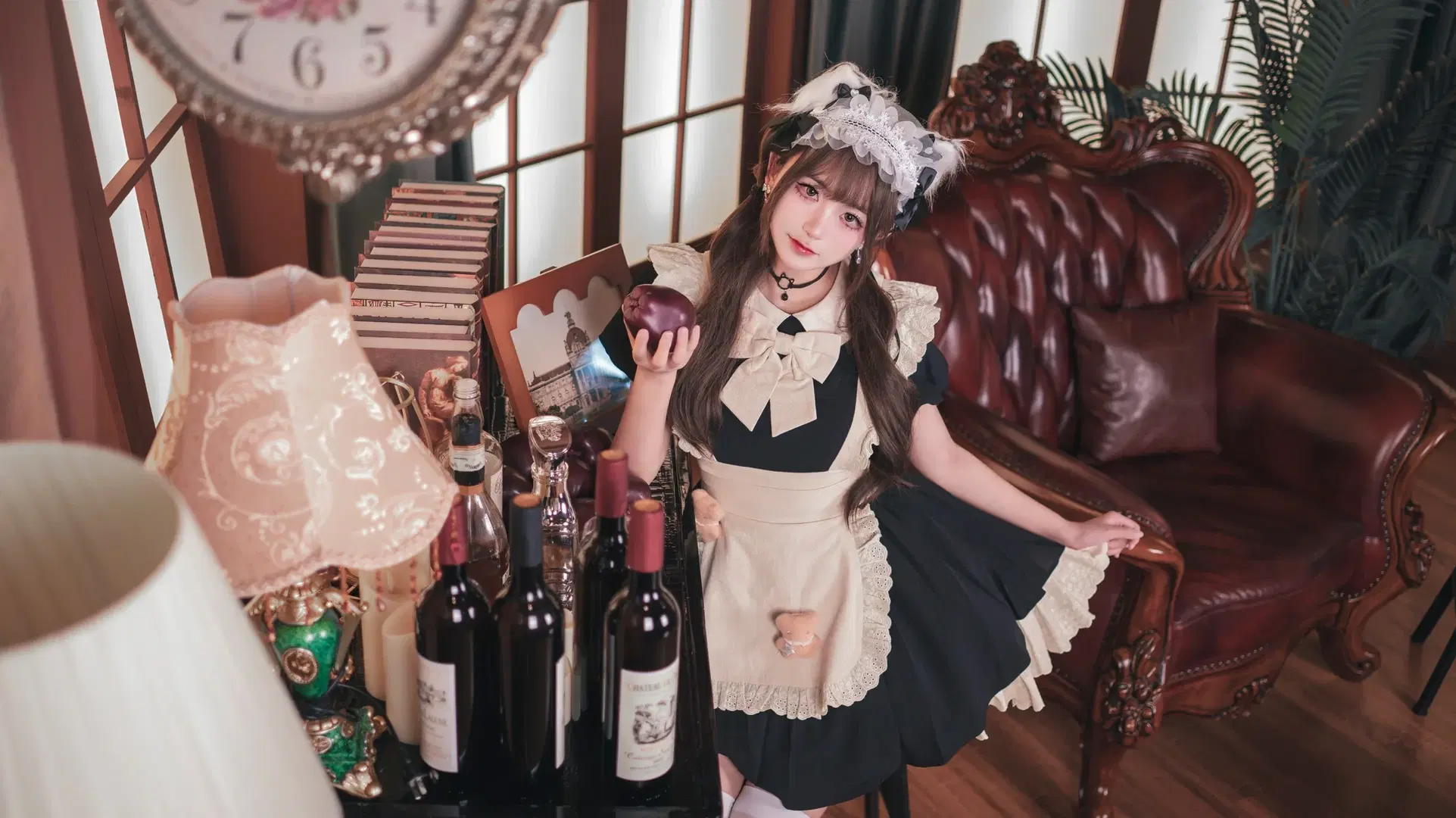 【レトロな書斎】猫系メイド服で過ごす擬似少女の日常 - 楚漓 - 3枚目