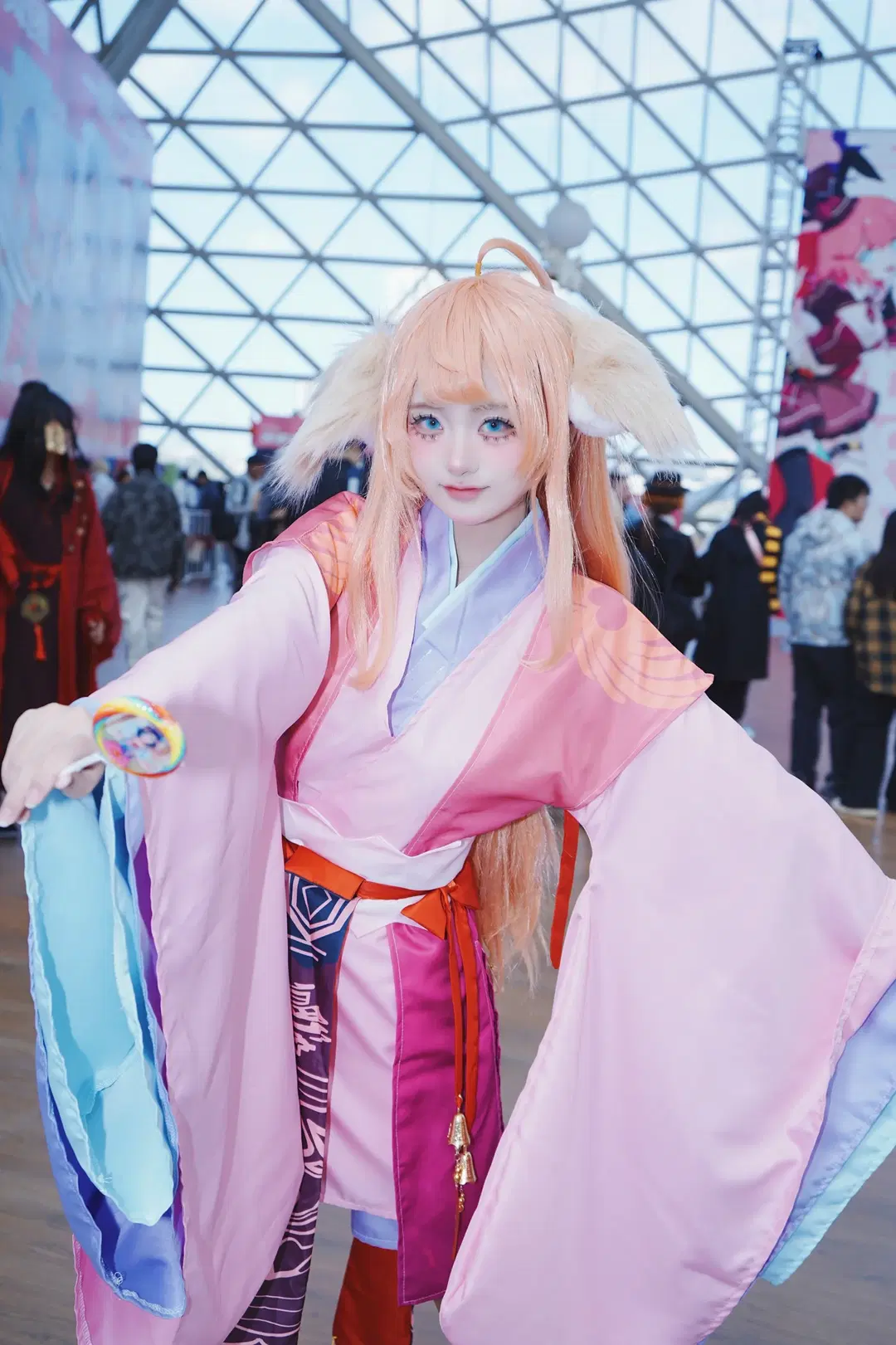 【塗山蘇蘇 コスプレ】『縁結びの妖狐ちゃん』イベントに舞い降りた甘く可憐なピンク＆ブルーの妖精 - 楚漓 - 4枚目