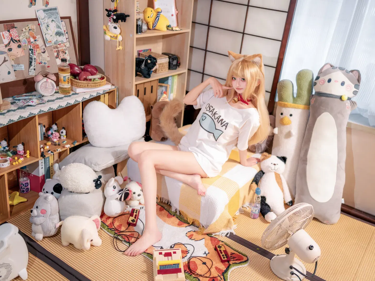 甜妹, 黄豆粉cos, 猫娘, 日系写真, 兽耳