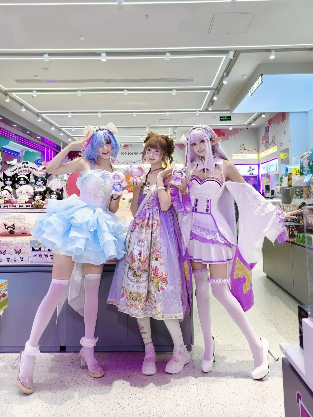 从零开始的异世界生活, 蕾姆cos, 爱蜜莉雅cos, 白丝, TopToy商演 - 第2张