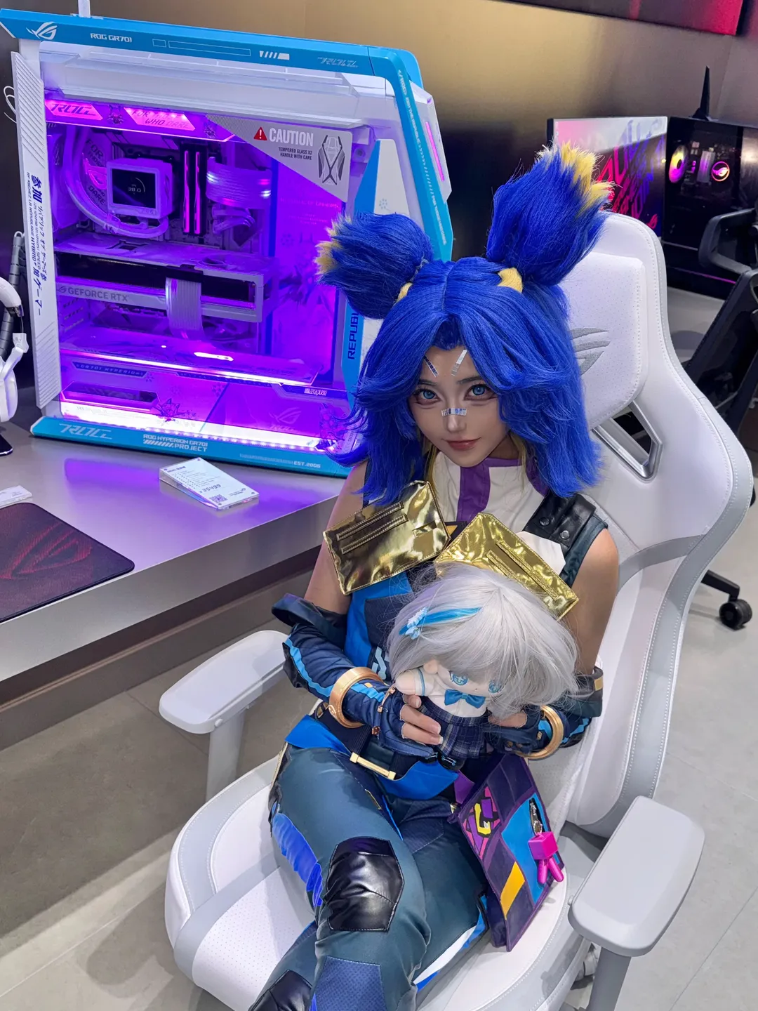 二次元摄影, 无畏契约, 电竞cosplay, 霓虹cos, ROG电竞房 - 第1张