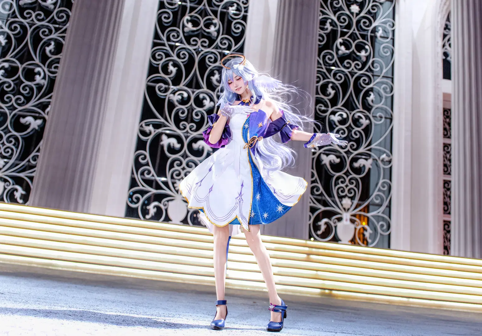 【ロビン コスプレ】『崩壊：スターレイル』光と影、そして羽が織りなす旋律 - 楚漓 - 2枚目