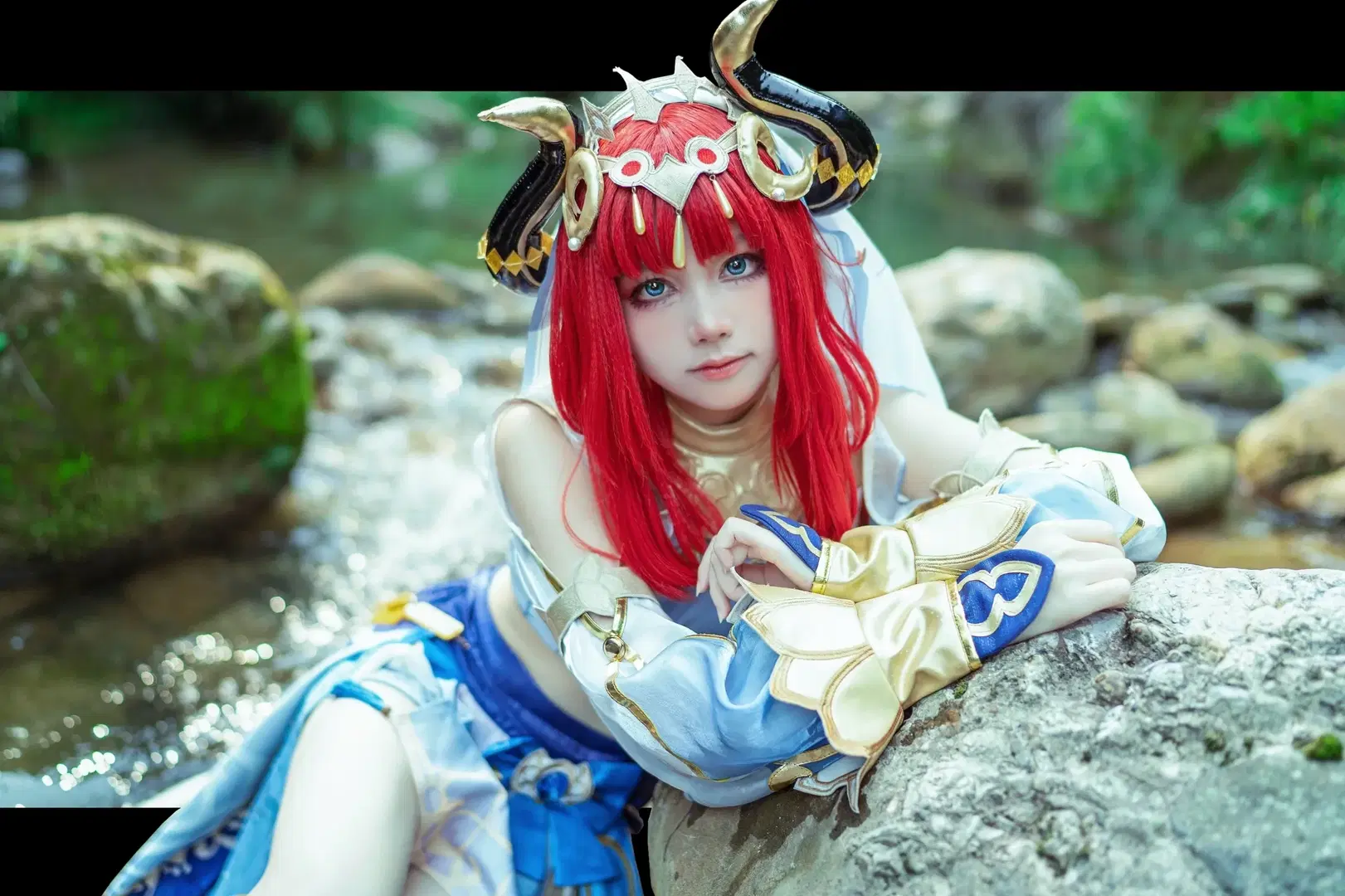 Genshin Impact, Outdoor photography, Nilou cosplay, Travel photography, Riverside