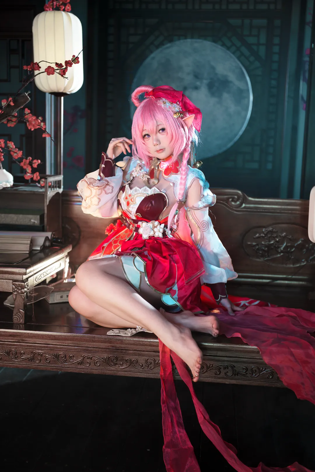 爱莉希雅cos, cosplay, 崩坏三, 精灵耳, 除夕 - 第3张