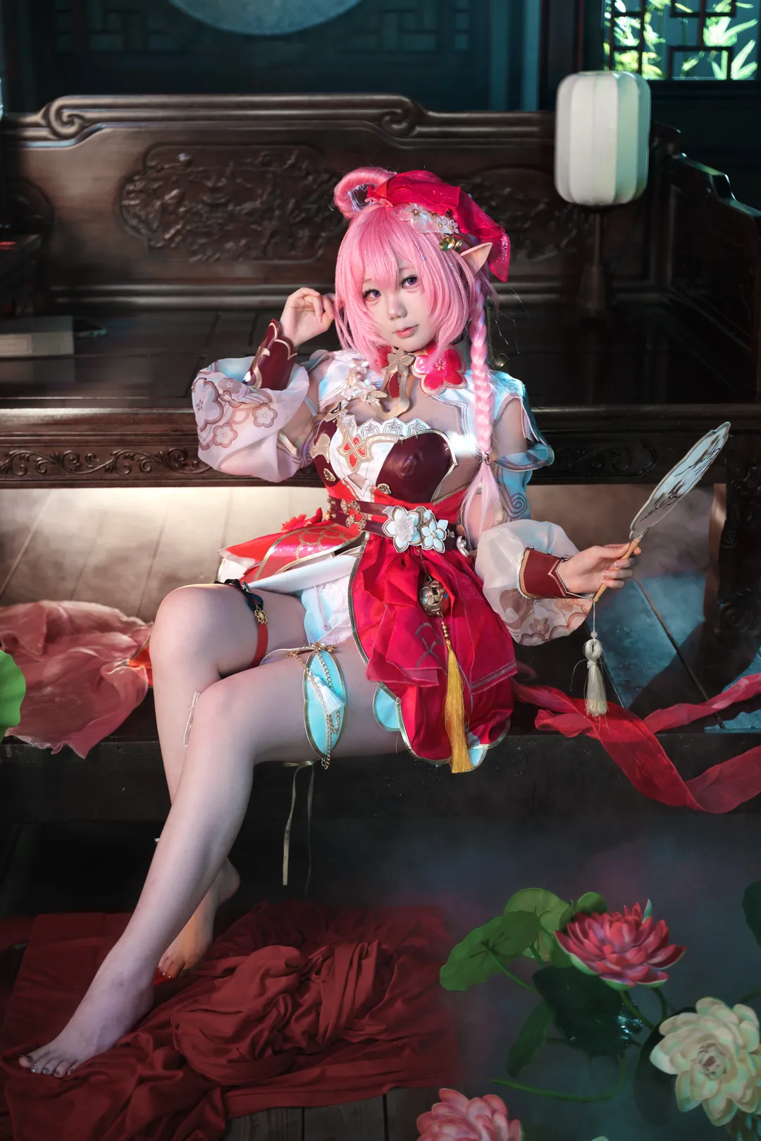 爱莉希雅cos, cosplay, 崩坏三, 精灵耳, 除夕 - 第4张